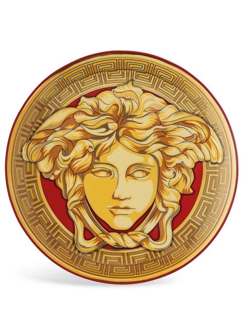 versace medusa plate|versace logo drawing.